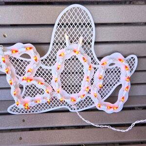 Lighted 17" BOO Ghost Halloween‎ Sign Impact Plastics Indoor/Outdoor
